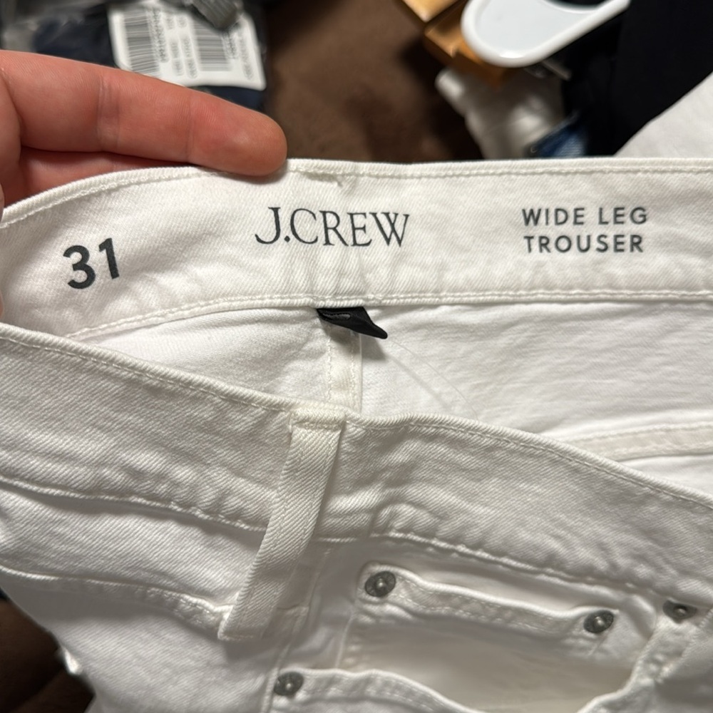 J. Crew Wide-leg denim trouser in white - Picture 15 of 15